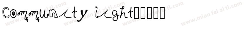 Community light字体转换